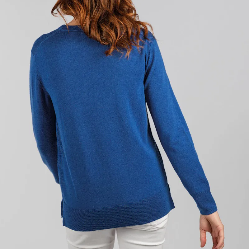 Schoffel Womens Rose Merino Jumper Mykonos Blue-3